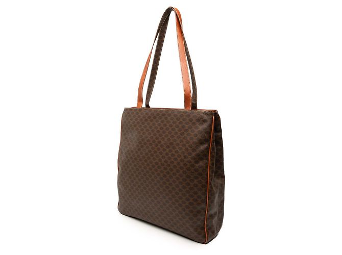 Céline Celine Braune Macadam-beschichtete Canvas-Tasche - Ansicht 2