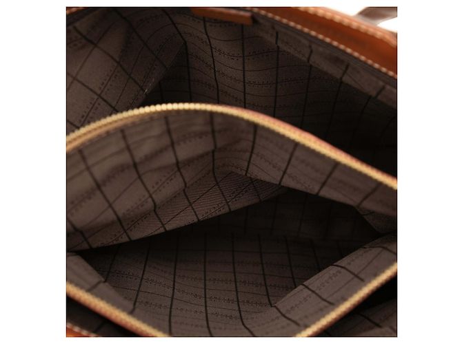 Céline Celine Braune Macadam-beschichtete Canvas-Tasche - Ansicht 4