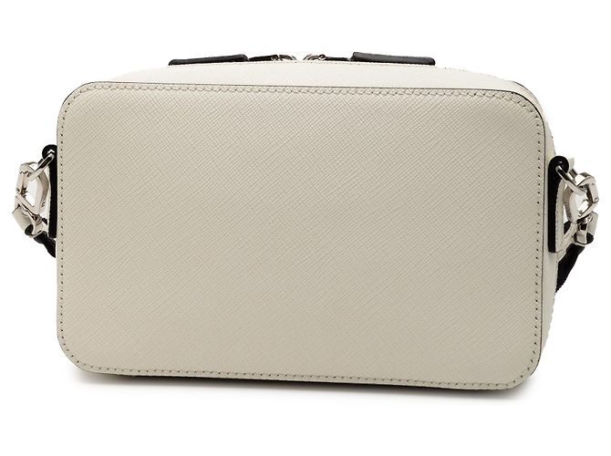 Borsa a tracolla Brique Saffiano Bianca di Prada Bianco Bianco sporco - vista 2