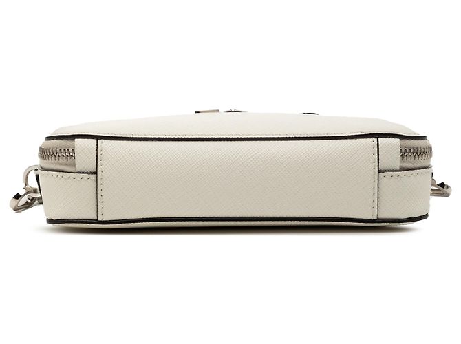 Borsa a tracolla Brique Saffiano Bianca di Prada Bianco Bianco sporco - vista 3