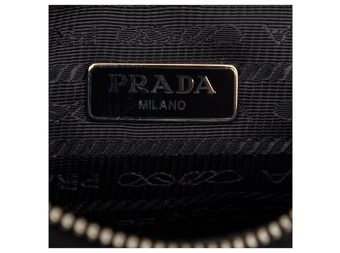 Borsa a spalla Prada in Re Nylon nero Re Edizione 2005 - vista 5
