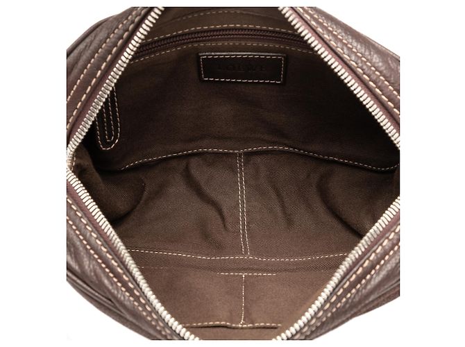 Clutch Anagram in Nubuck Marrone LOEWE Marrone scuro - vista 4