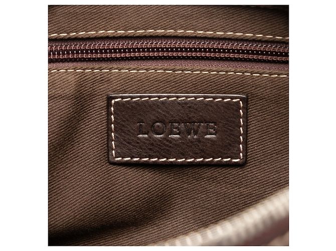 Clutch Anagram in Nubuck Marrone LOEWE Marrone scuro - vista 5