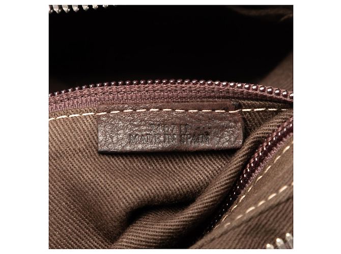 Clutch Anagram in Nubuck Marrone LOEWE Marrone scuro - vista 6