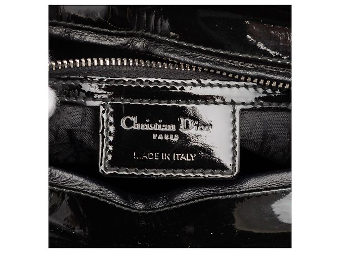 Dior Schwarz Große Lackleder Cannage Lady Dior - Ansicht 5
