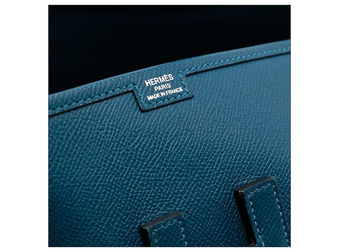Hermès Jige Elan 29 aus blauen Epsom - Ansicht 5