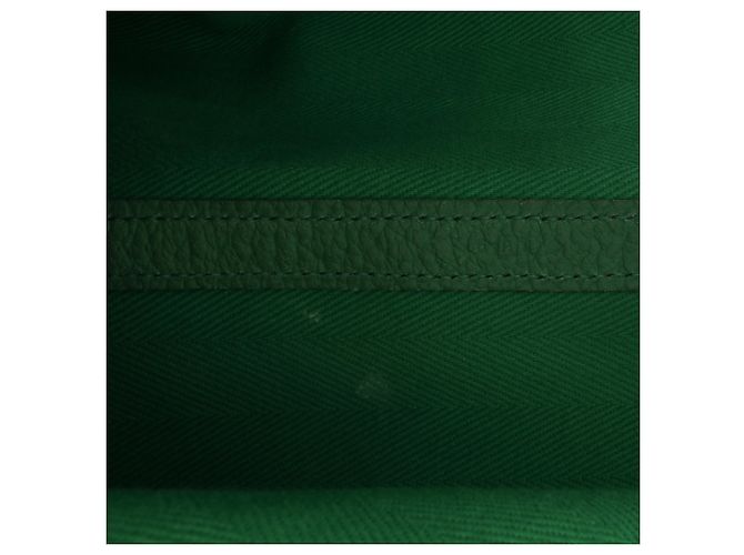 Hermès Garden Party 36 in Tela Verde e Negonda D'oro - vista 6