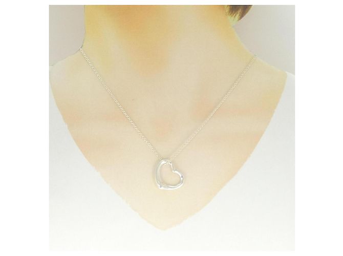 Tiffany & Co Collana Open Heart Tiffany Argento - vista 6