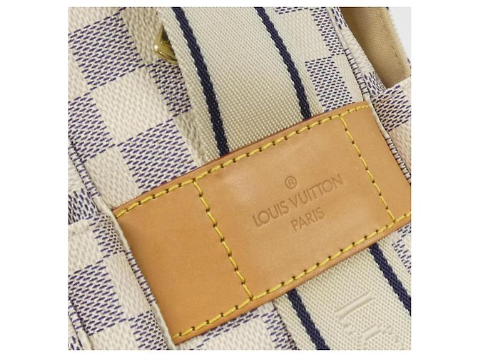 Borsa a Spalla Naviglio Damier Azur Louis Vuitton Blu - vista 3