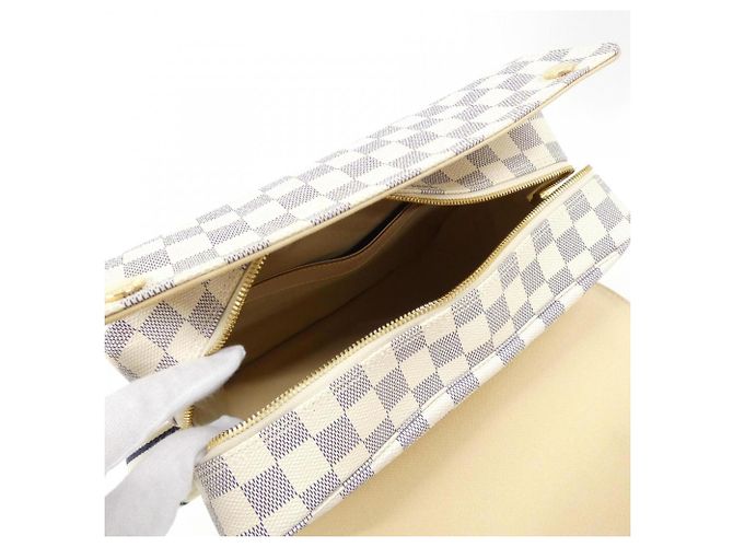 Borsa a Spalla Naviglio Damier Azur Louis Vuitton Blu - vista 5