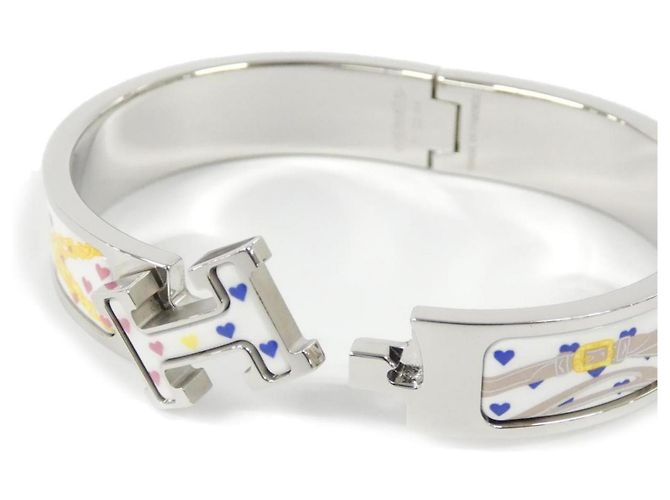 Bracciale Hermès BRIDE DE GALA LOVE Click Ash PM Argento - vista 3