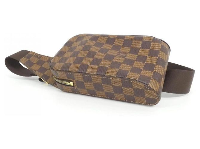 Bolso de Hombro Damier Geronimos Louis Vuitton Castaño - vista 3