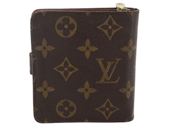 Cartera Compacta con Cremallera Louis Vuitton en Lona Monogram Castaño - vista 2