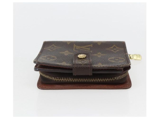 Cartera Compacta con Cremallera Louis Vuitton en Lona Monogram Castaño - vista 3