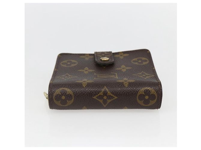 Cartera Compacta con Cremallera Louis Vuitton en Lona Monogram Castaño - vista 4