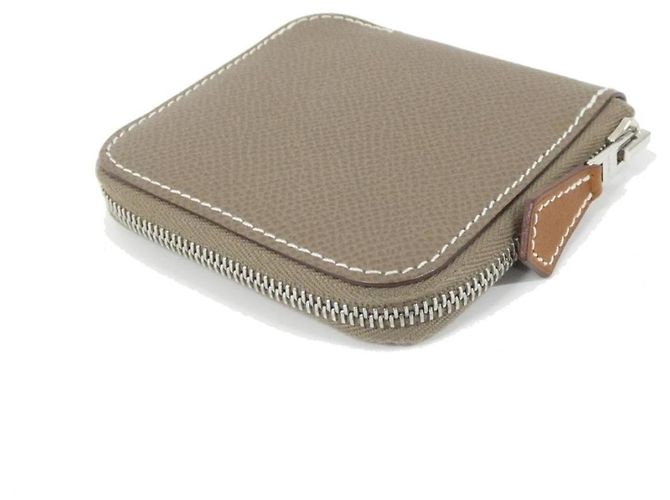 Silk In Porte-monnaie Della Cavalleria Hermès Taupe - vue 2