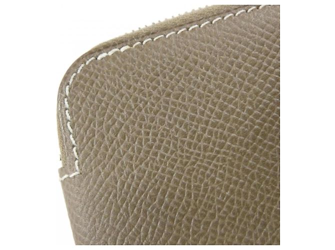 Silk In Porte-monnaie Della Cavalleria Hermès Taupe - vue 3