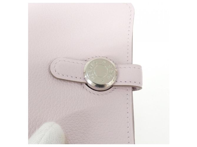 Tarjetero Hermès Dogon 066383CK Rosa - vista 4