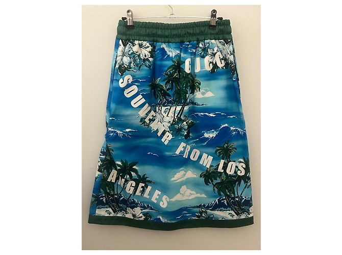 Falda Gucci de algodón verde XS - vista 6