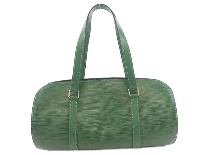 Borsa Soufflot Epi Louis Vuitton D'oro Verde - vista 2
