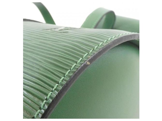 Borsa Soufflot Epi Louis Vuitton D'oro Verde - vista 3