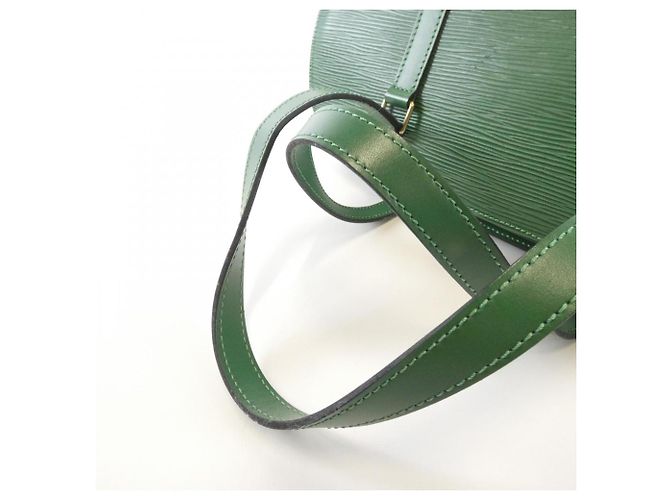 Borsa Soufflot Epi Louis Vuitton D'oro Verde - vista 6