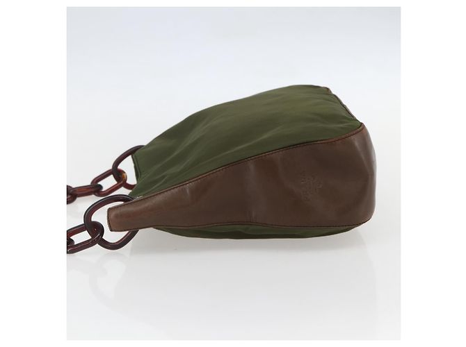 Prada Vintage Schultertasche Tessuto Grün - Ansicht 3