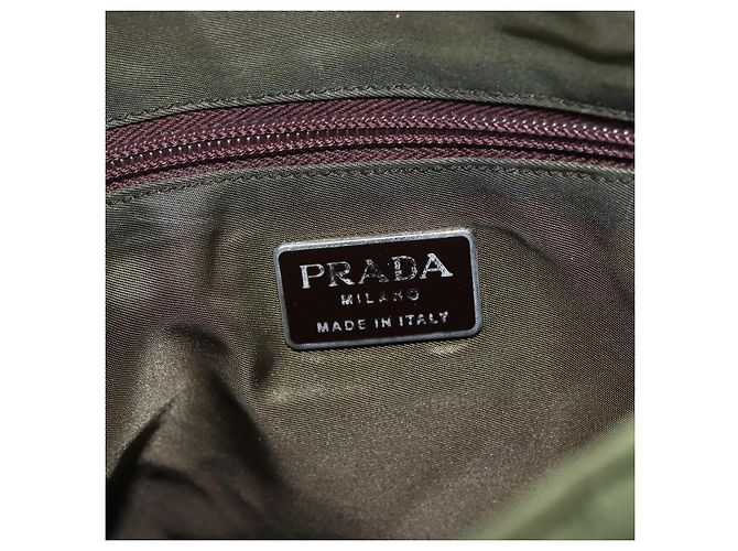 Prada Vintage Schultertasche Tessuto Grün - Ansicht 7