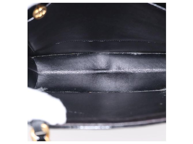 Bolsa de couro Chanel Chocolate bar Preto - vista 5