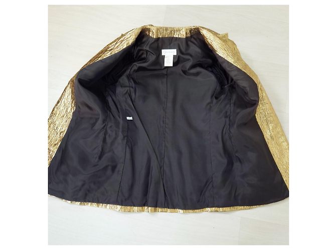 Genny gold lurex Jacke Vintage 80er Golden - Ansicht 10