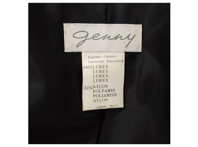 Genny gold lurex Jacke Vintage 80er Golden - Ansicht 3