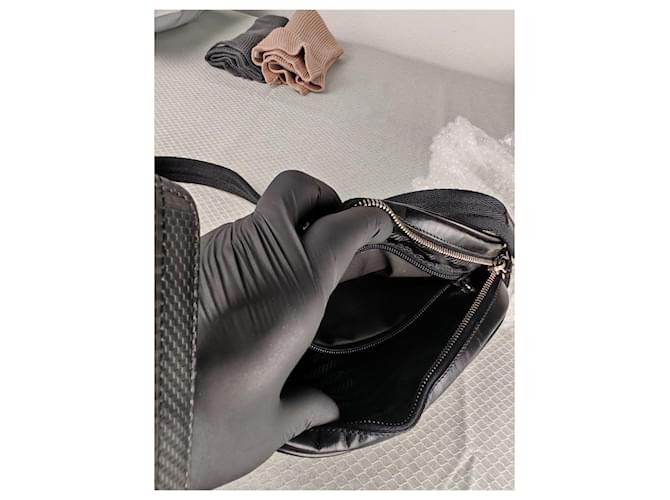 Borsa Prada Bowling in pelle bianca e nera Bianco - vista 15