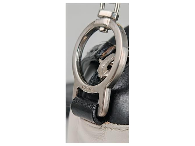 Borsa Prada Bowling in pelle bianca e nera Bianco - vista 20