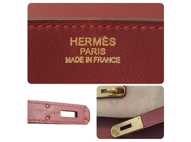 Borsa Hermès Birkin 35 in pelle swift bordeaux Bordò - vista 5