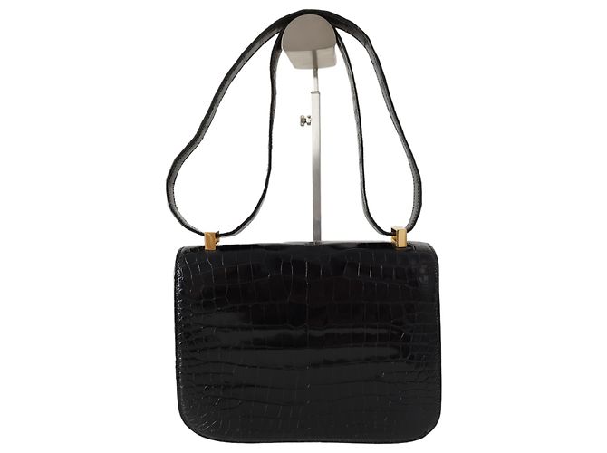 Hermès Borsa Hermes Constance 23 in Coccodrillo Nero - vista 5