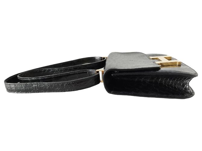 Hermès Borsa Hermes Constance 23 in Coccodrillo Nero - vista 6