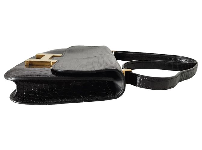 Hermès Borsa Hermes Constance 23 in Coccodrillo Nero - vista 7
