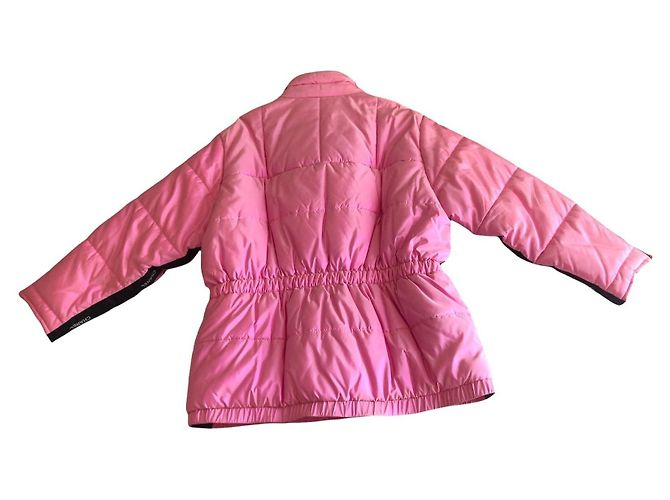 Chaqueta de Plumas Chanel de Seda Rosa, Botones Gripoix O/I 1996-1997 (Rihanna) - vista 9