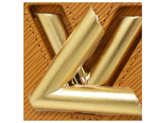 Borsa a Spalla Epi Twist MM di Louis Vuitton Caramello - vista 4