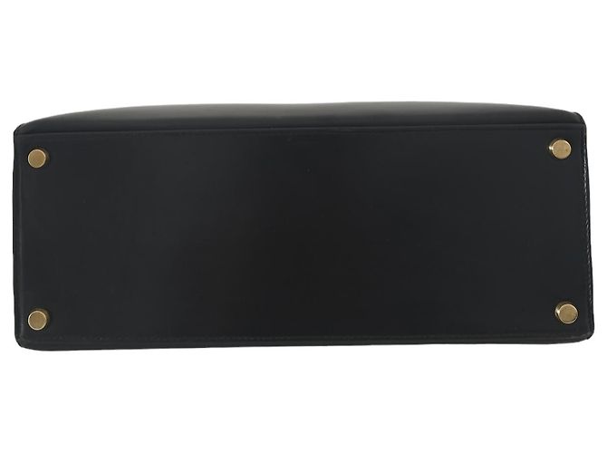 Hermès Borsa Hermes Kelly 28 Sellier in pelle box nera Nero - vista 5