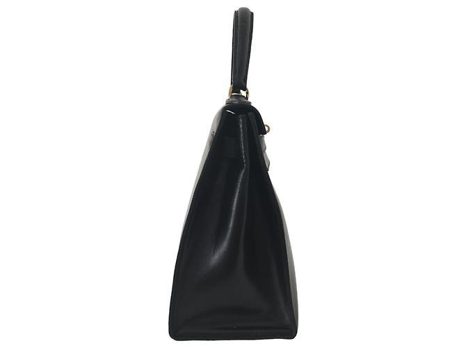 Hermès Borsa Hermes Kelly 28 Sellier in pelle box nera Nero - vista 8
