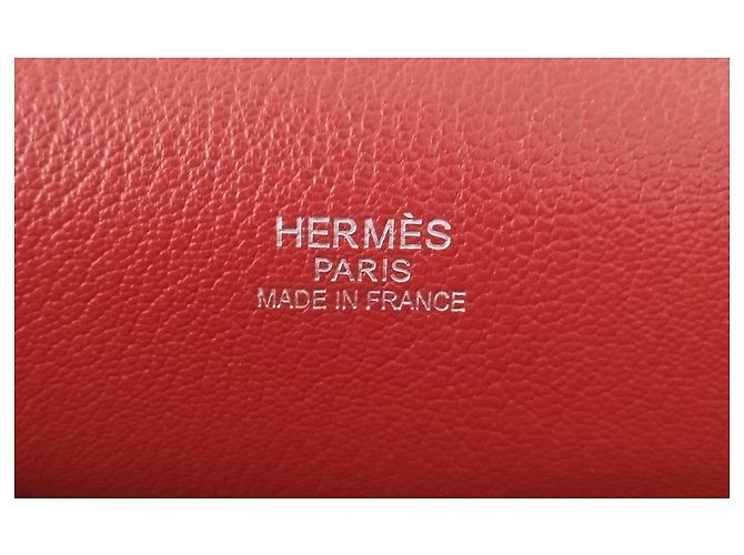 Jypsiere Borsa Hermès Jypsière 34 in pelle taurillon clémence rossa Rosso - vista 14