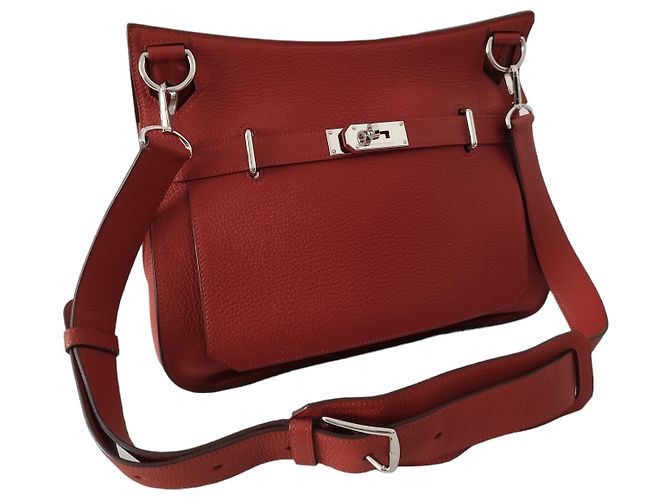Jypsiere Borsa Hermès Jypsière 34 in pelle taurillon clémence rossa Rosso - vista 3