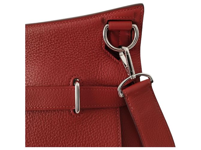 Jypsiere Borsa Hermès Jypsière 34 in pelle taurillon clémence rossa Rosso - vista 9