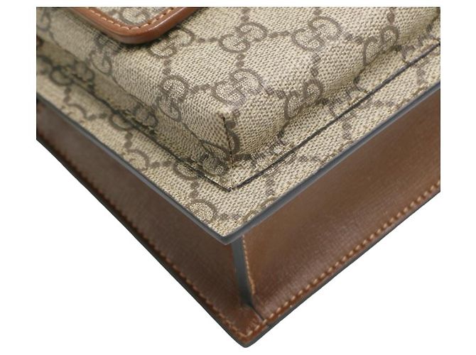 Gucci Cinto Sling de couro GG Monogram Marrom - vista 12