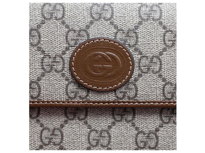 Gucci Cinto Sling de couro GG Monogram Marrom - vista 16