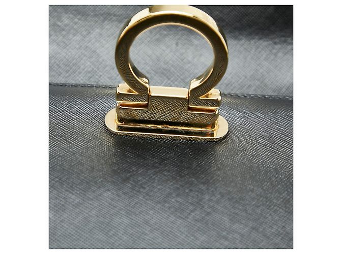 Borsa a mano/spalla Gancini Salvatore Ferragamo Nero - vista 11