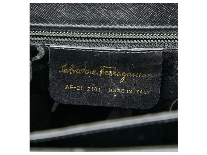 Borsa a mano/spalla Gancini Salvatore Ferragamo Nero - vista 13