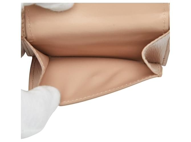 Vitello Prada Dreifach-Compact-Geldbörse Beige - Ansicht 7