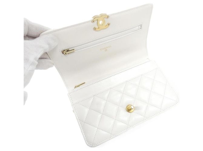 Chanel AP2289 Portafoglio a Catena Bianco - vista 6